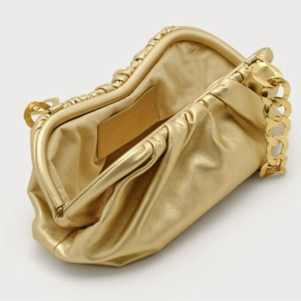 NEW Cult Gaia Dulce Shoulder Bag Brass Gold NWT and dust bag - Picture 2 of 5